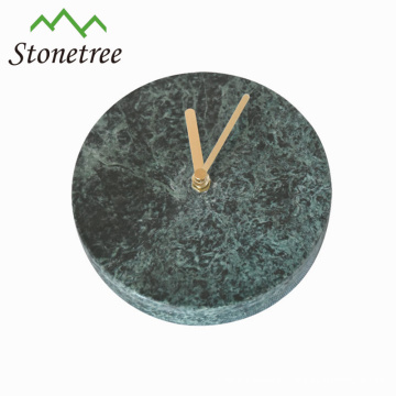 Horloge en marbre ronde verte de nouvelle table numérique en gros